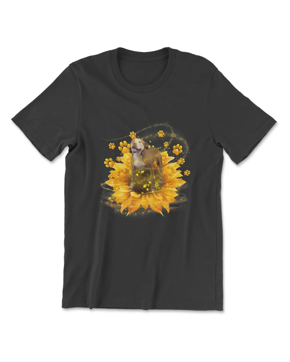 Love Pitbull Sunflower For Dog Lover Gift