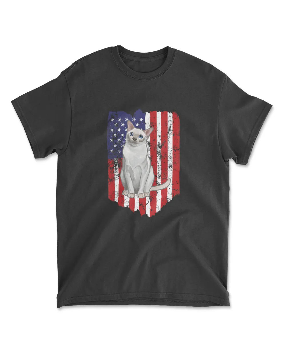 American Flag Tonkinese 4th Of July Cat