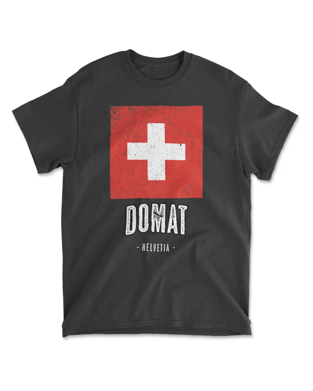 City of DOMAT - Switzerland _ CH Swiss Flag Merch - Graphic T-Shirt