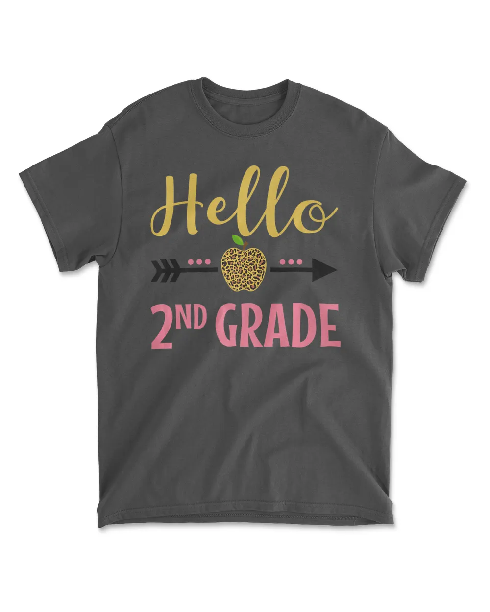 Hello 2nd Grade Back to School Leopard second Grade kids Premium T-Shirt
