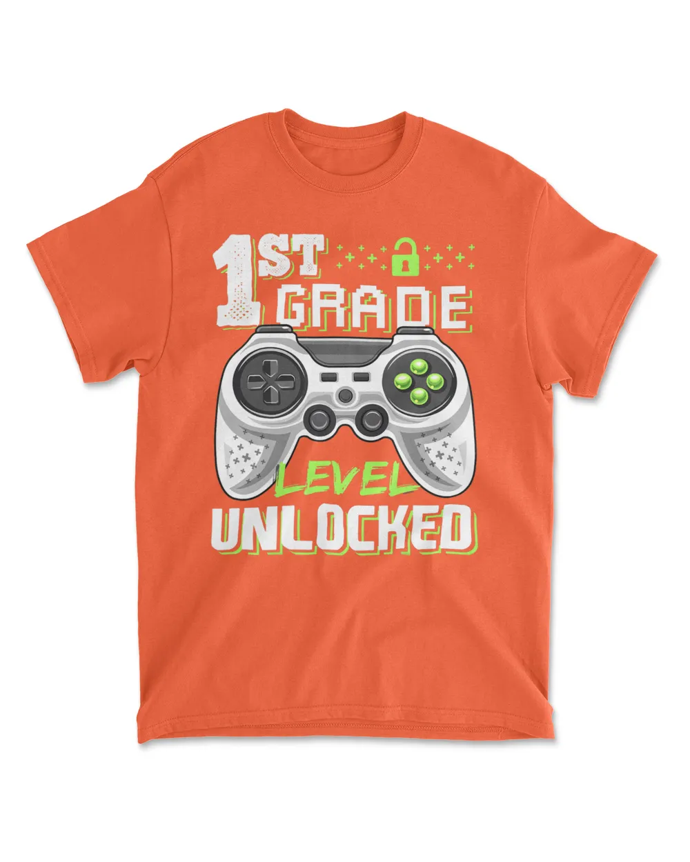 1st Grade Level Unlocked Video Game Back to School Boys T-Shirt