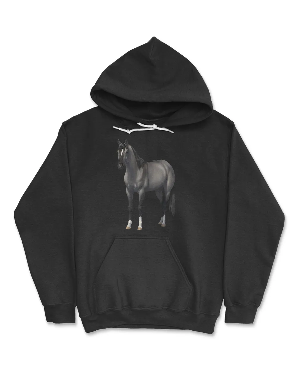 Beautiful Gray Grulla Quarter Horse Stalli