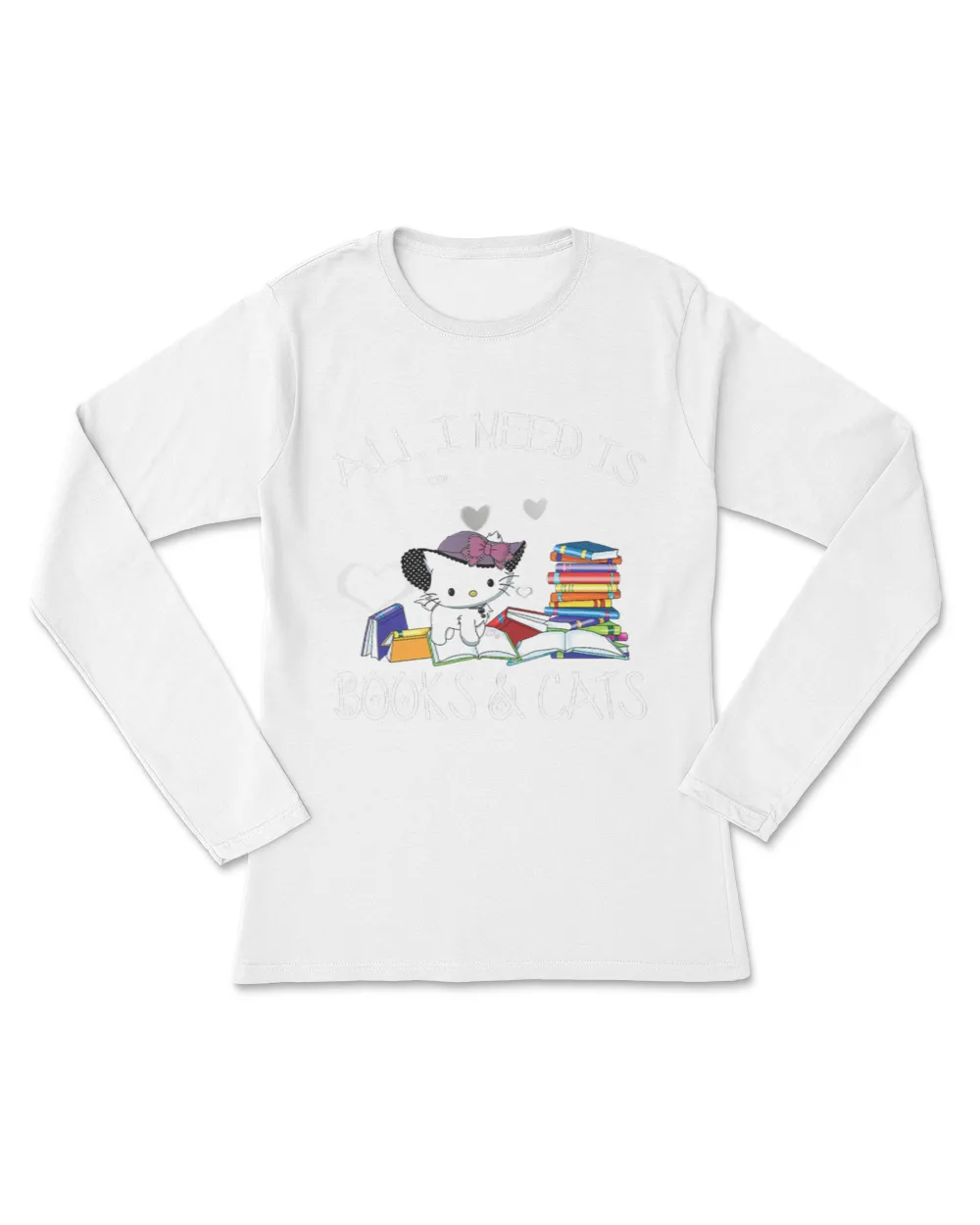 All I Need Is Books  Cats T-Shirt
