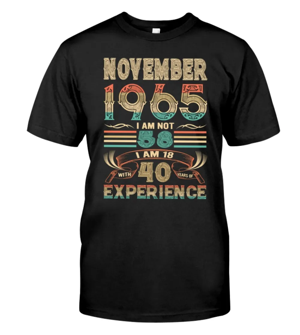 November 18 with 40 years of exp