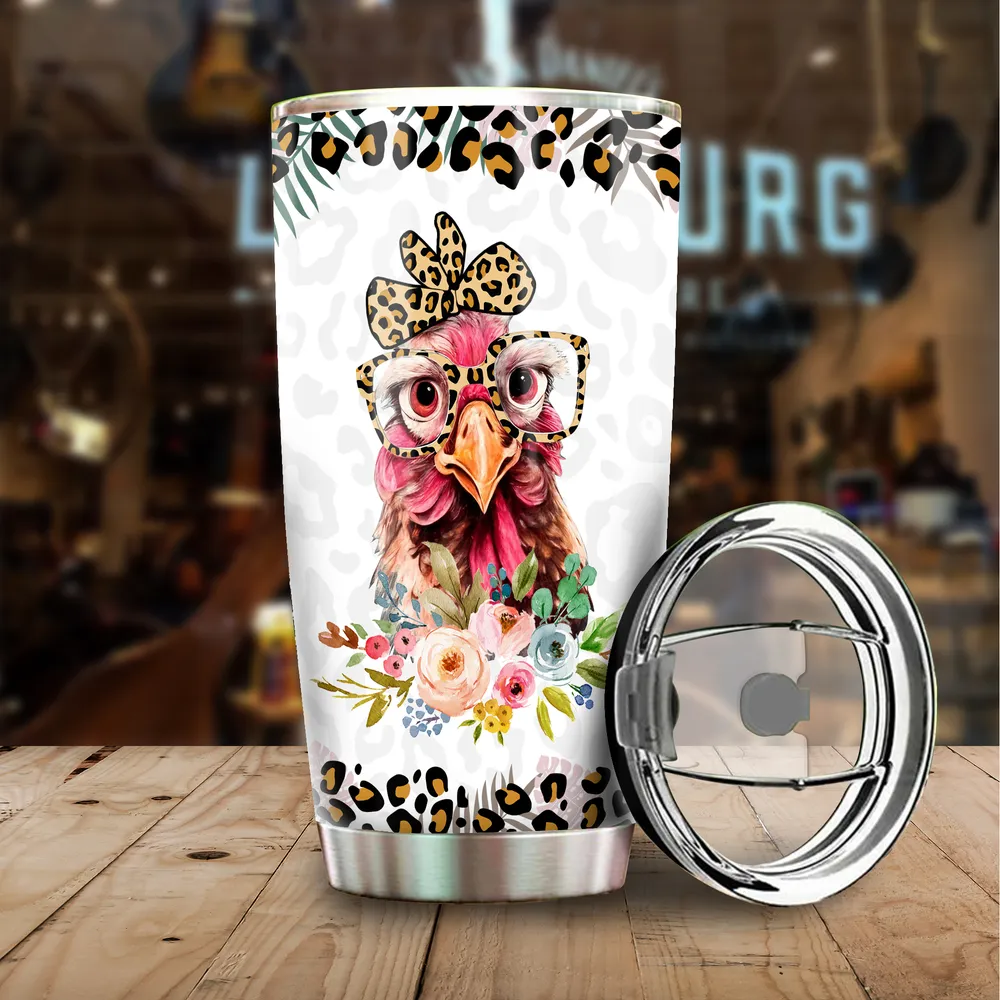 I Never Dreamed I'd Grow Up To Be A Crazy Chicken Lady Full Printed Stainless Steel Tumbler (20oz) white 20oz