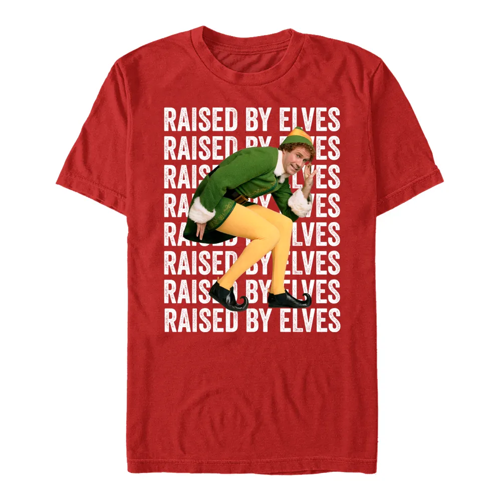 Officially Licensed Warner Bros. Elf - Elf 'Raised By Elves' Unisex Crew neck