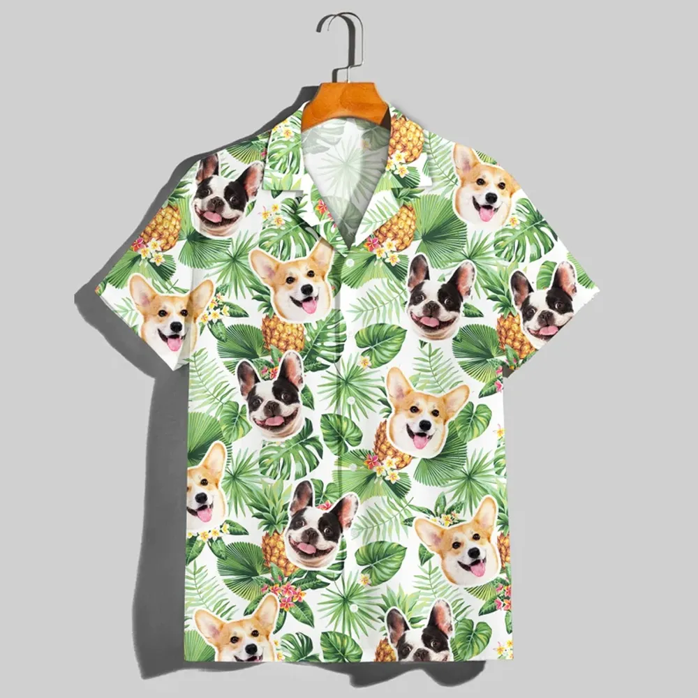 Custom Hawaiian Shirt With Dog Face