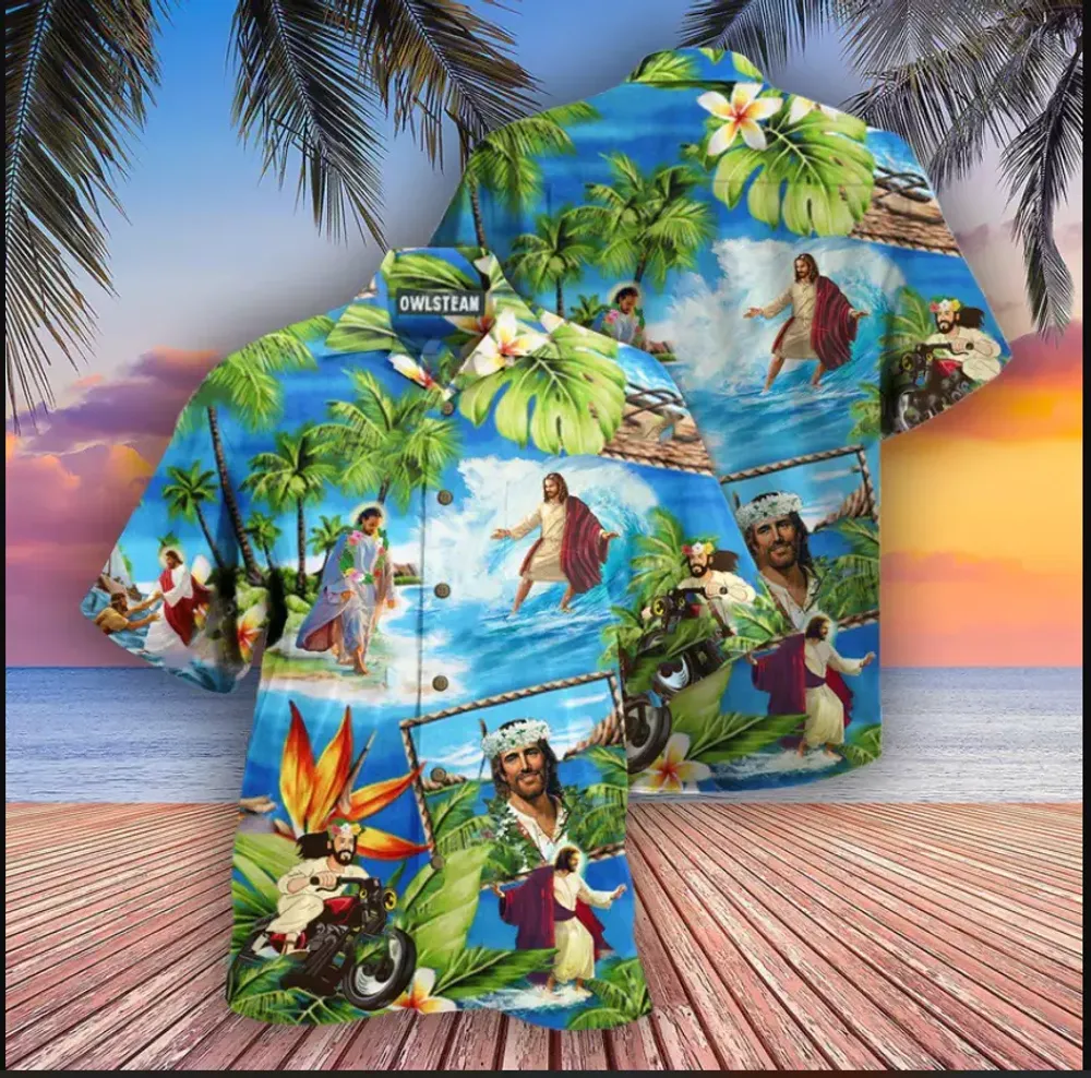 Jesus Stay Cool Edition - Hawaiian Shirt All Over Print Us