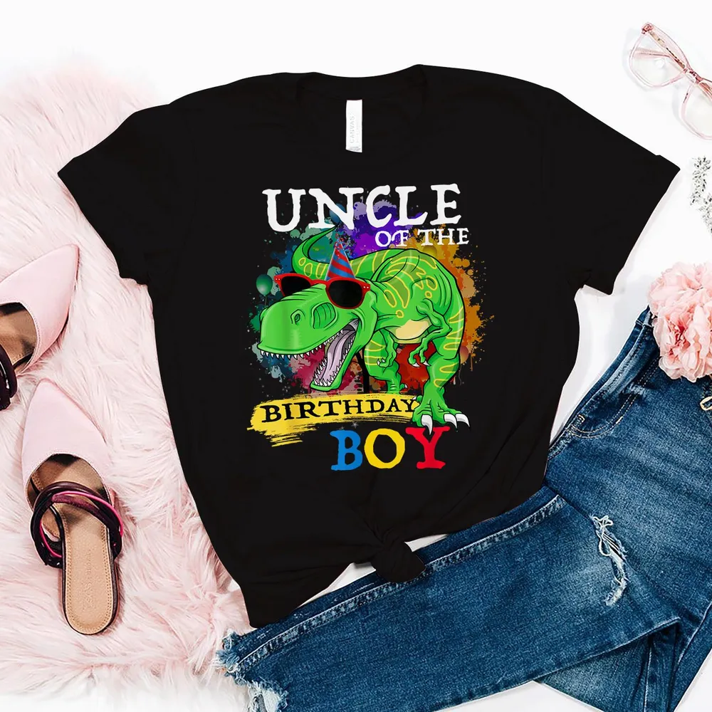 Uncle Party T-rex Shirt