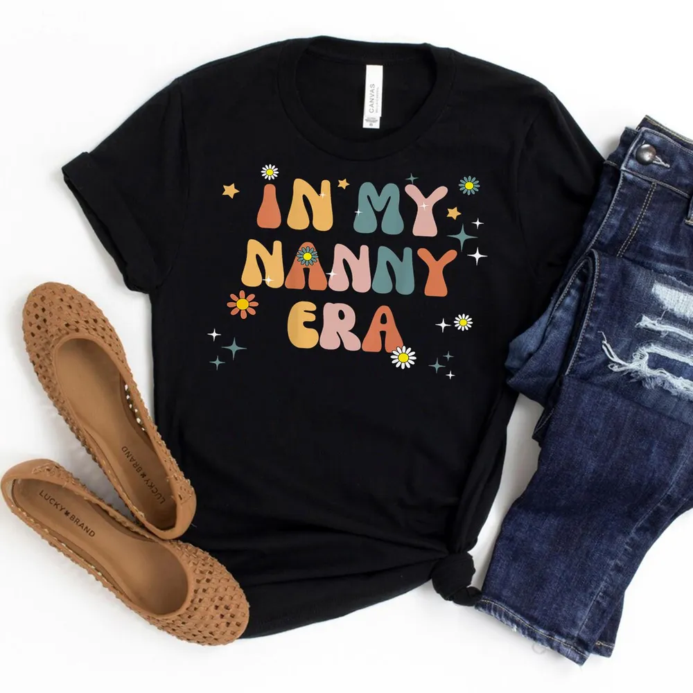 In My�nanny�era Groovy For�grandmother�(on Back) Shirt