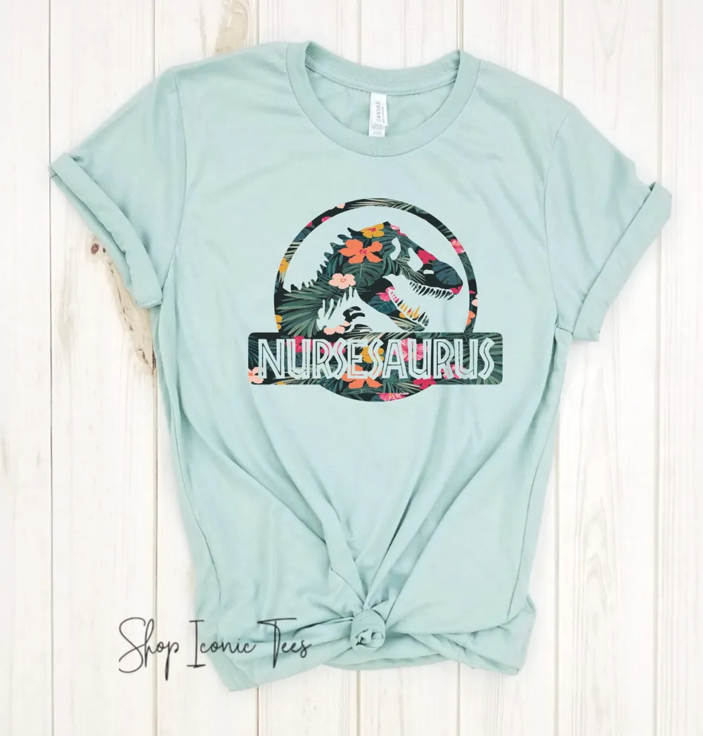 Nurseasaurus - Nurse Shirt, Nursing School T-Shirt, Nursing School Tee, Nurse tee, Funny Nursing Shirt.