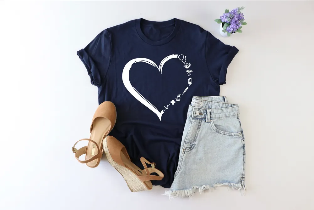 Medical heart Shirt, Nurse shirt, Nursing shirt, Nurse life shirt, Gift For Nurse, Future Nurse, RN graduation gift, RN Gift, Nurse gift