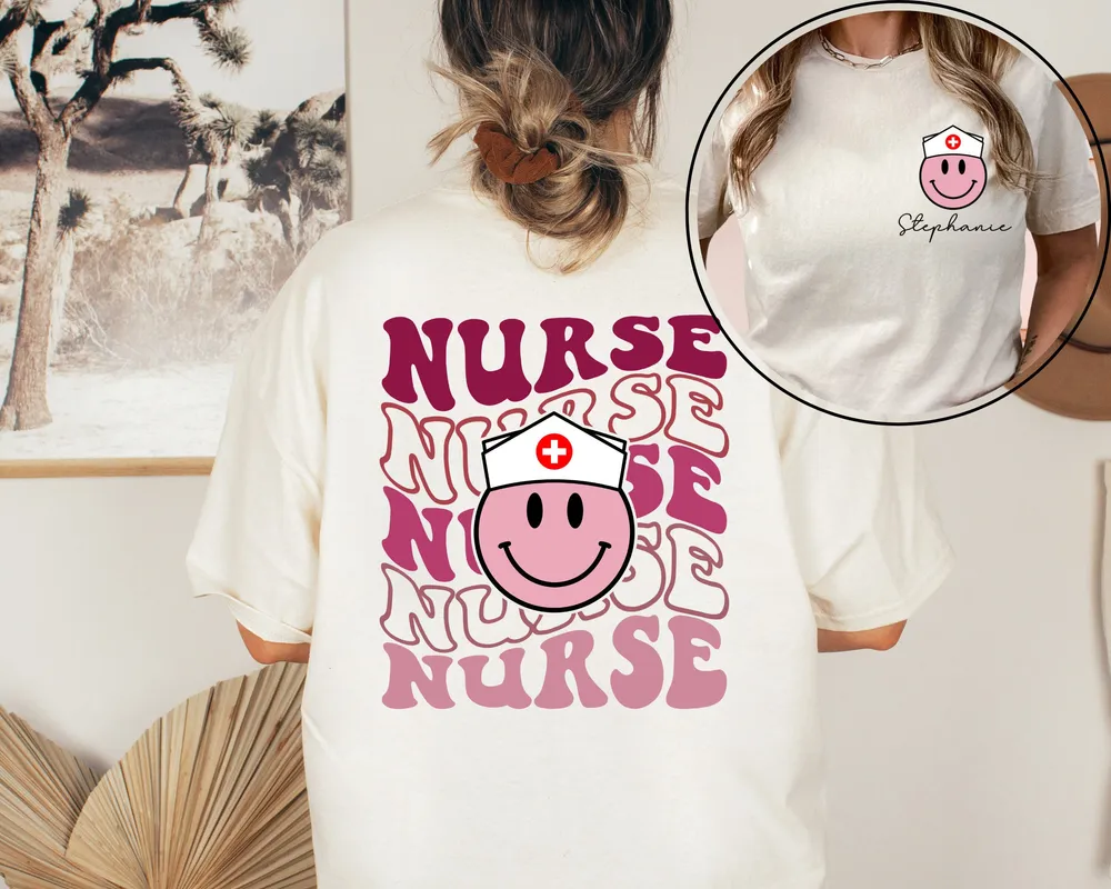 Custom Nurse Shirt, Personalized Nurse Shirt, New Nurse Gift, Nursing School Shirt, Student Grad Shirt, Custom Nurse T-shirt