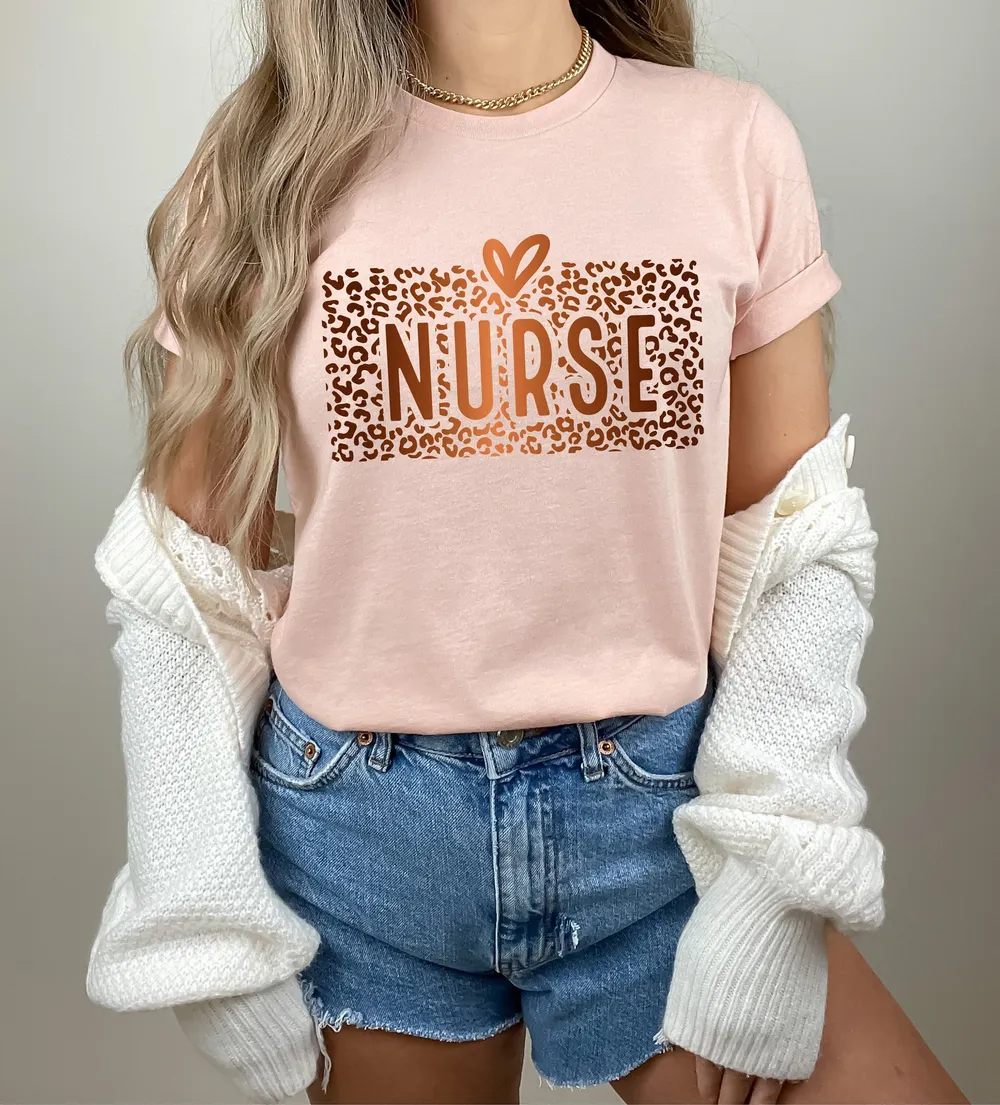 Nurse Shirt, Nurse Shirts for Women, Nurse Saving Lives, Nurse Gift, Nurse Gifts, Leopard Nurse Shirt, Nurse Life Shirt, Nurse Love Shirt