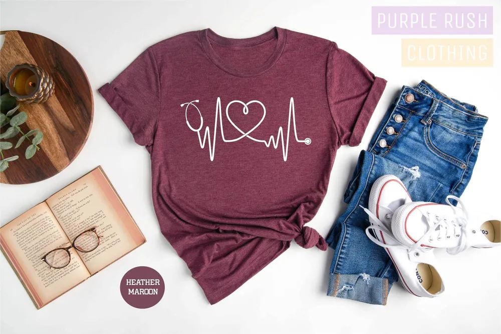 Nurse Shirt, RN Shirts, Nurse Heart Shirt, Nurse Shirt, Nursing School T Shirt, Nursing School Tee, Nurse Shirt, Funny Nursing Shirt