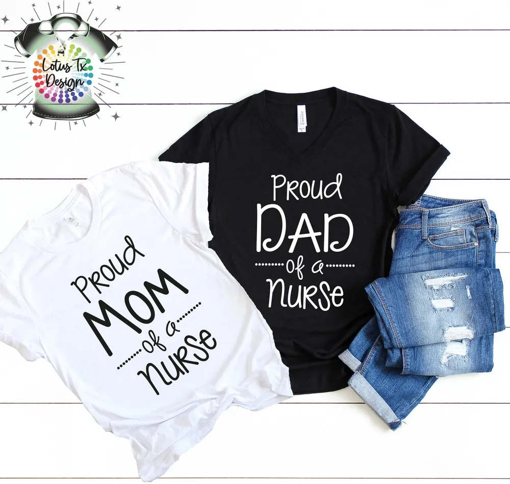 Nursing School Survivor, Nurse Graduation Shirt, Proud Mom of a Nurse,  Proud Dad of a Nurse, Nursing Student Tee, Nurse Gift