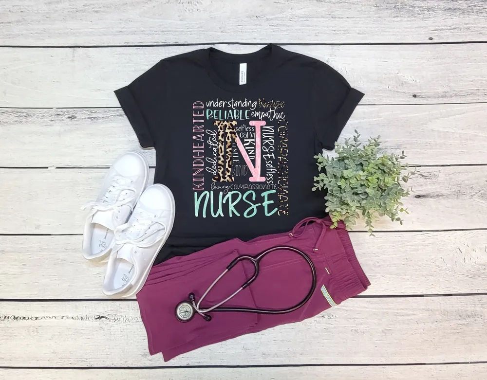 RetroNurse Shirt, Nurse Shirt, Nurse Shirt Women, Nurse Gift Shirt, Nurse Tees, Nurse T-Shirts, Nurse Shirt Gift, Cute Nurse Typography Tee