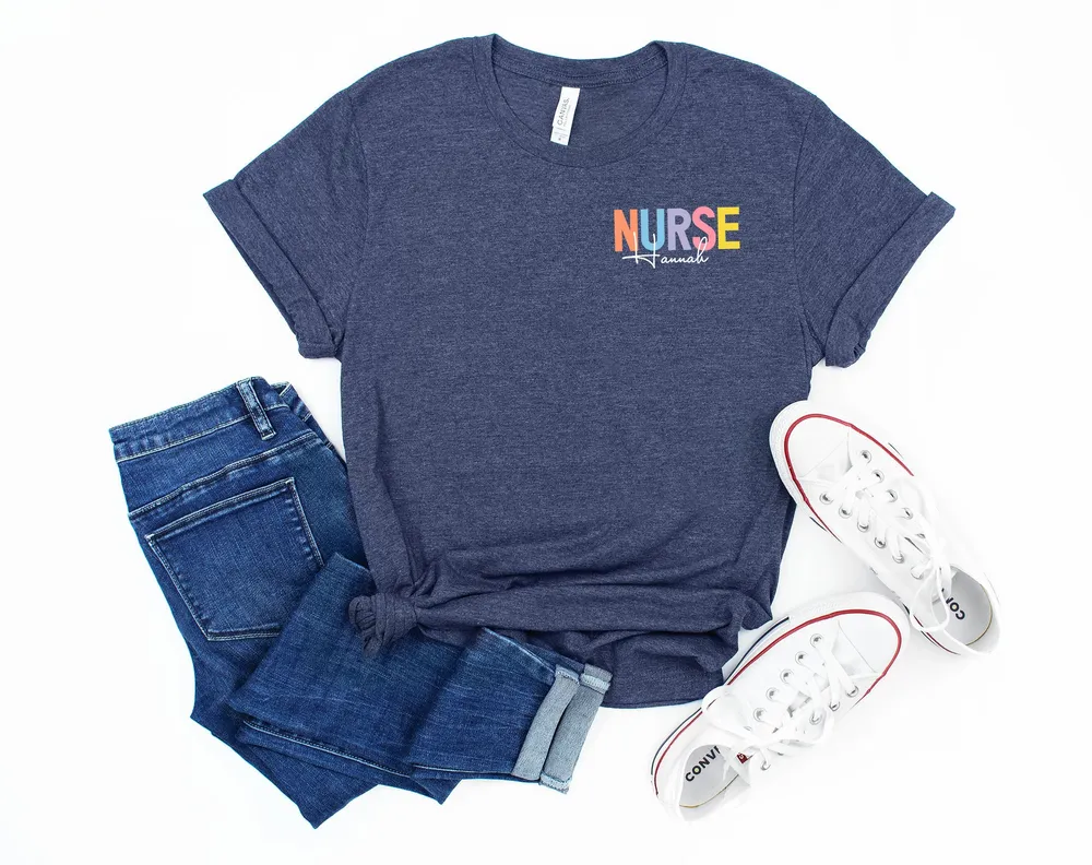 Personalized Nurse Shirt, Custom Nurse Shirt,Registered Nurse Shirt, Nursing School Tee,Nurse Tee,Gift For Nurse,Super Hero,Nurse Life Shirt