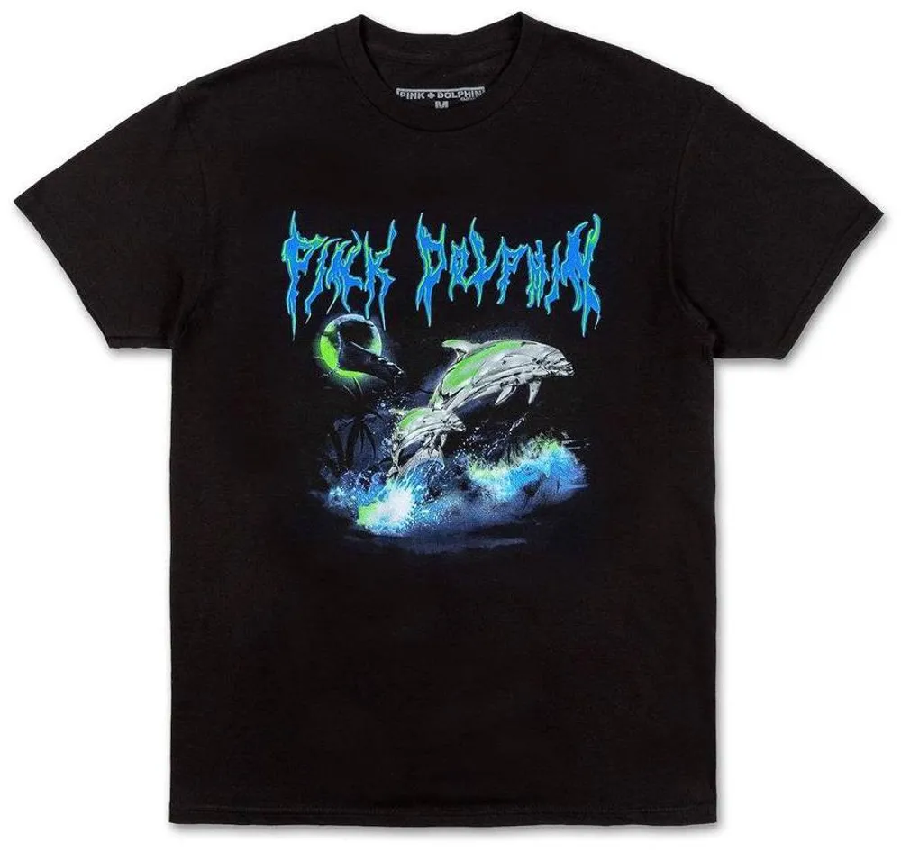 Pink Dolphin Midnight Ride T-Shirt Black