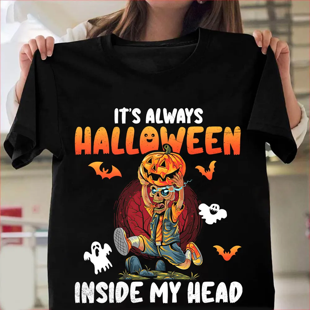 It'S Always Halloween Inside My Head Classic T-Shirt - Kv