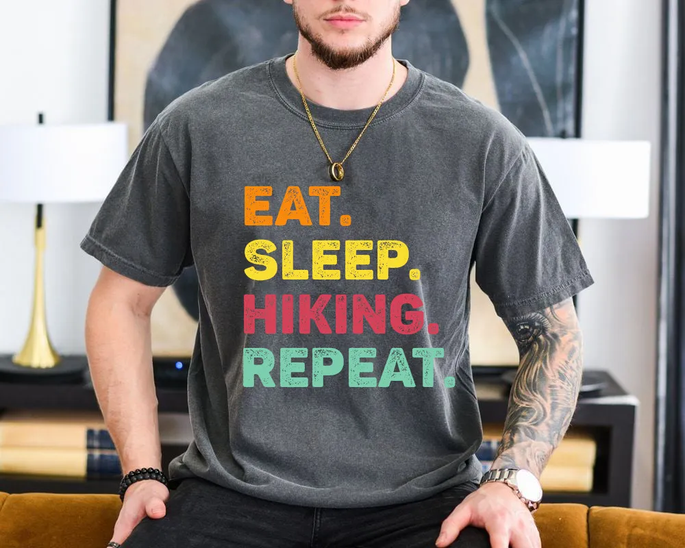 Eat Sleep Hiking Repeat Vintage T-Shirt