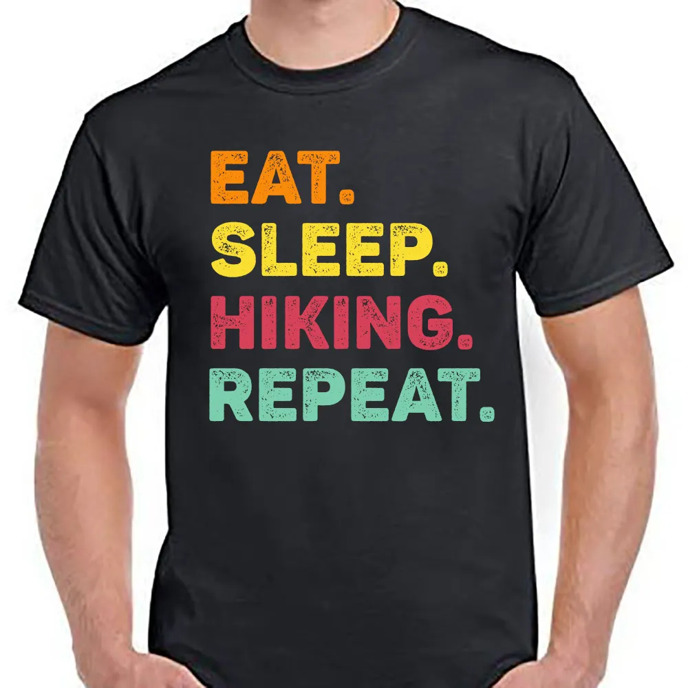 Eat Sleep Hiking Repeat Vintage T-Shirt