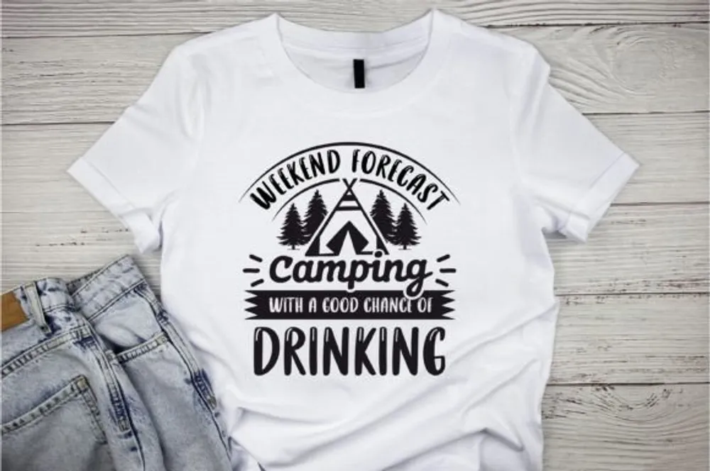 Hiking Shirt, Weekend Forecast Camping