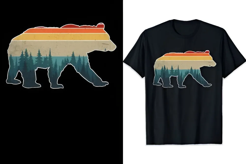 Hiking T Shirt Bear Hiking Shirt