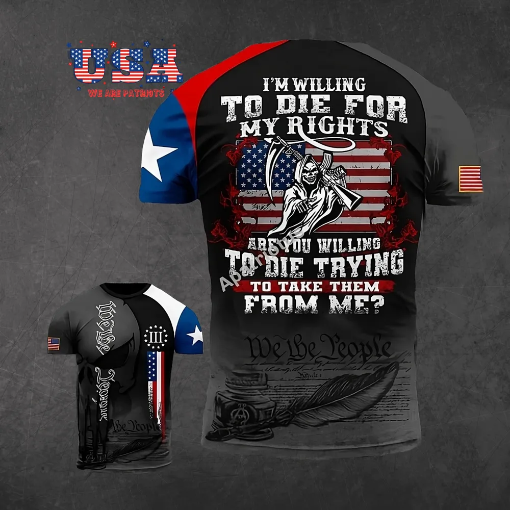 AMERICAN PATRIOTS 3D T-SHIRT - PT28