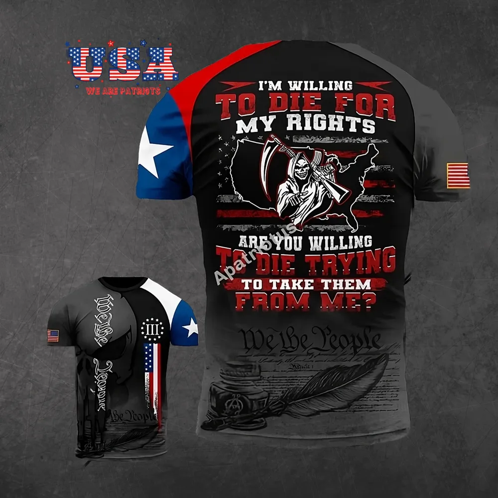 AMERICAN PATRIOTS 3D T-SHIRT - PT29