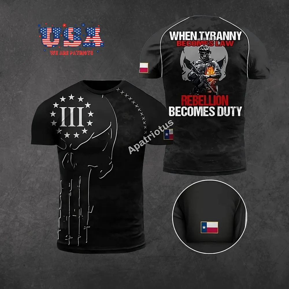 AMERICAN PATRIOTS 3D T-SHIRT - PT33