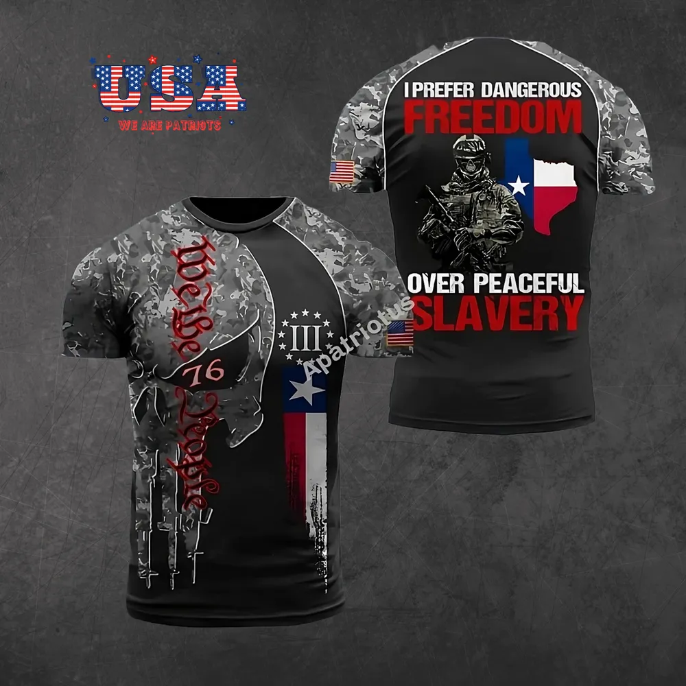 AMERICAN PATRIOTS 3D T-SHIRT - PT35