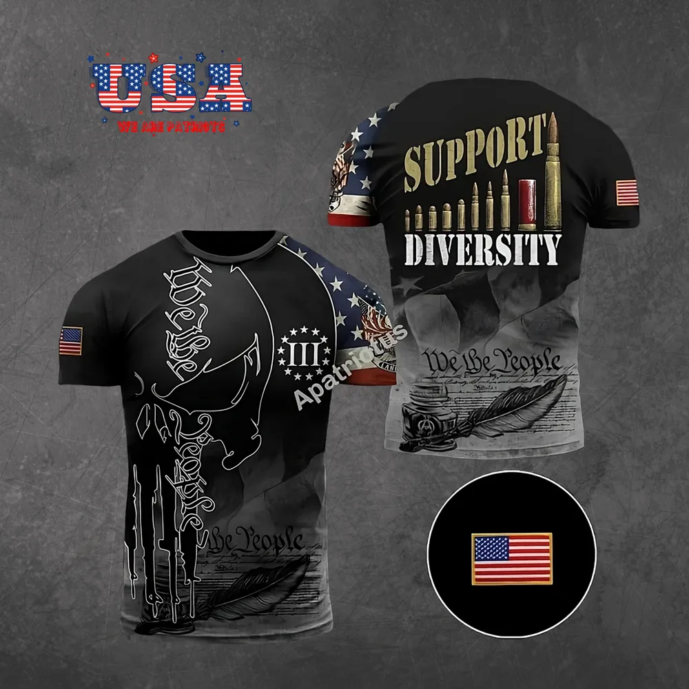 AMERICAN PATRIOTS 3D T-SHIRT - PT44