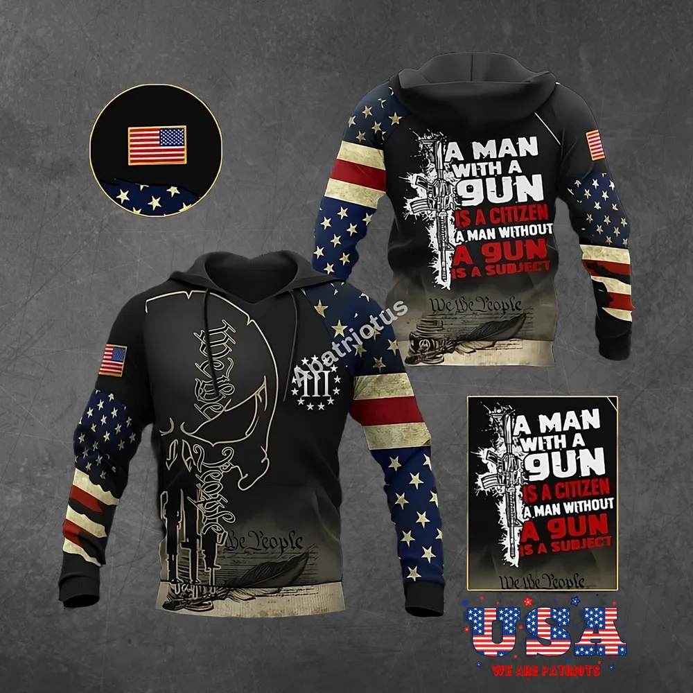 AMERICAN PATRIOTS 3D HOODIE - HD02