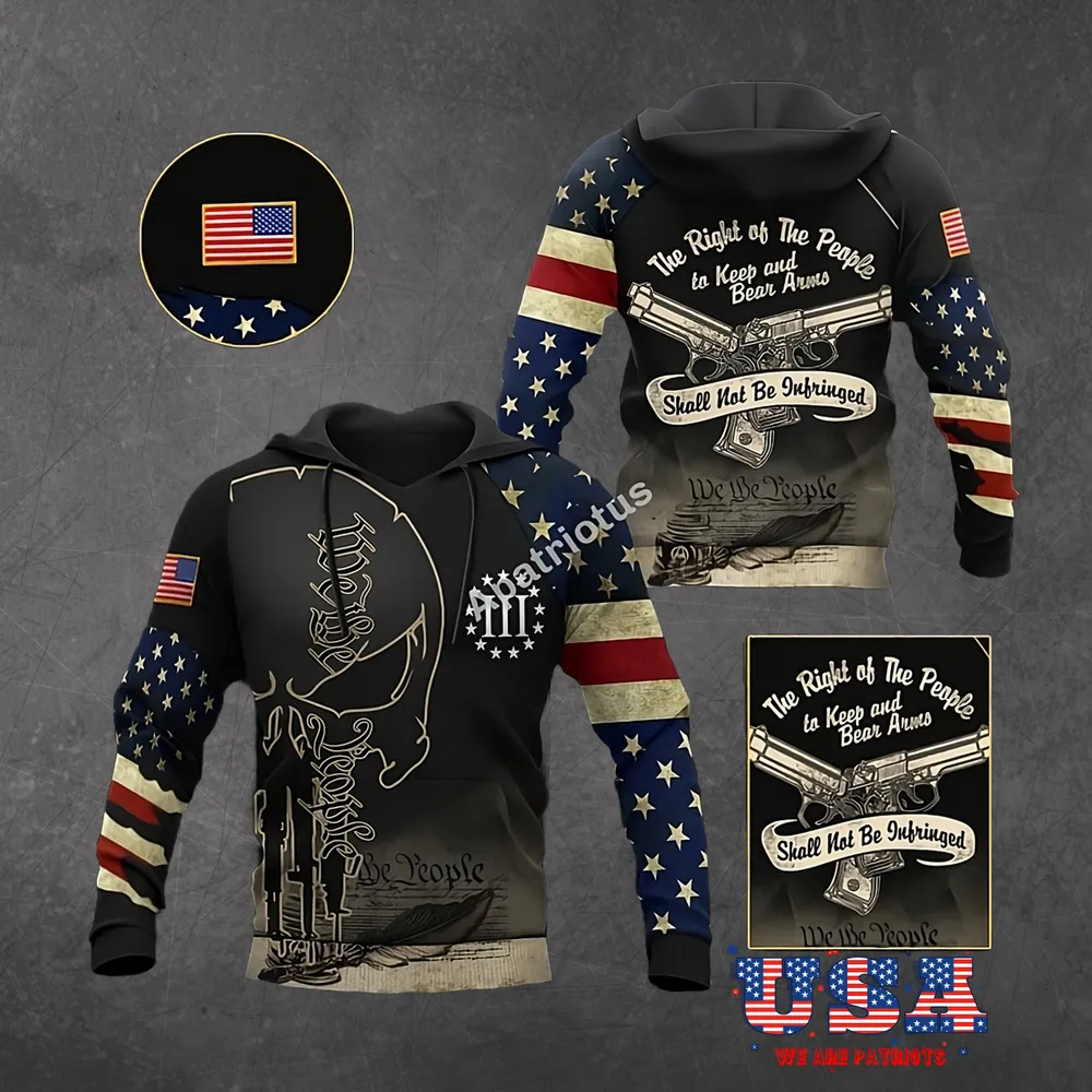 AMERICAN PATRIOTS 3D HOODIE - HD03