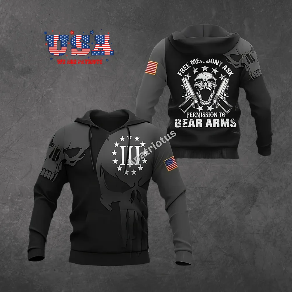 AMERICAN PATRIOTS 3D HOODIE - HD06