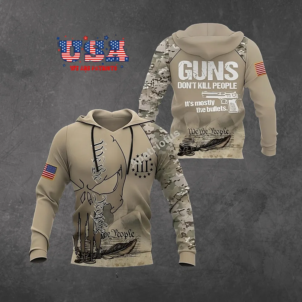 AMERICAN PATRIOTS 3D HOODIE - HD09