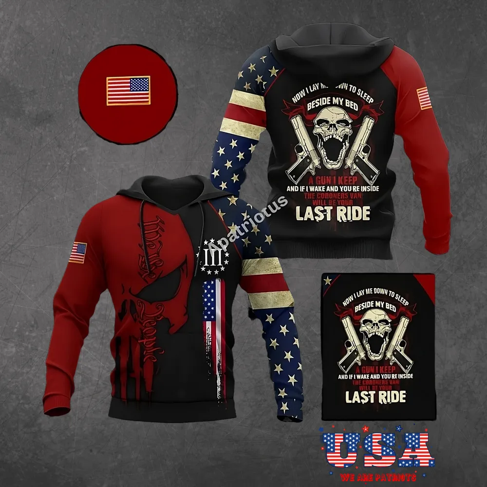 AMERICAN PATRIOTS 3D HOODIE - HD13