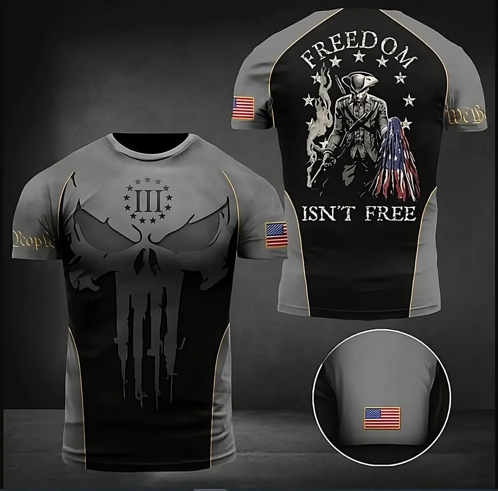 AMERICAN PATRIOTS - 3D T-SHIRT-FREEDOM