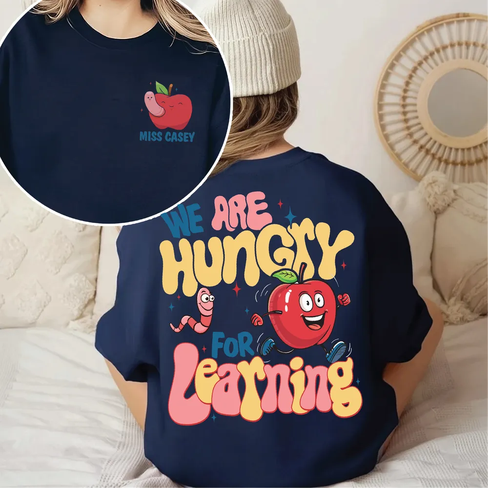 We are hungry for learning shirt Unisex Sweatshirt white s