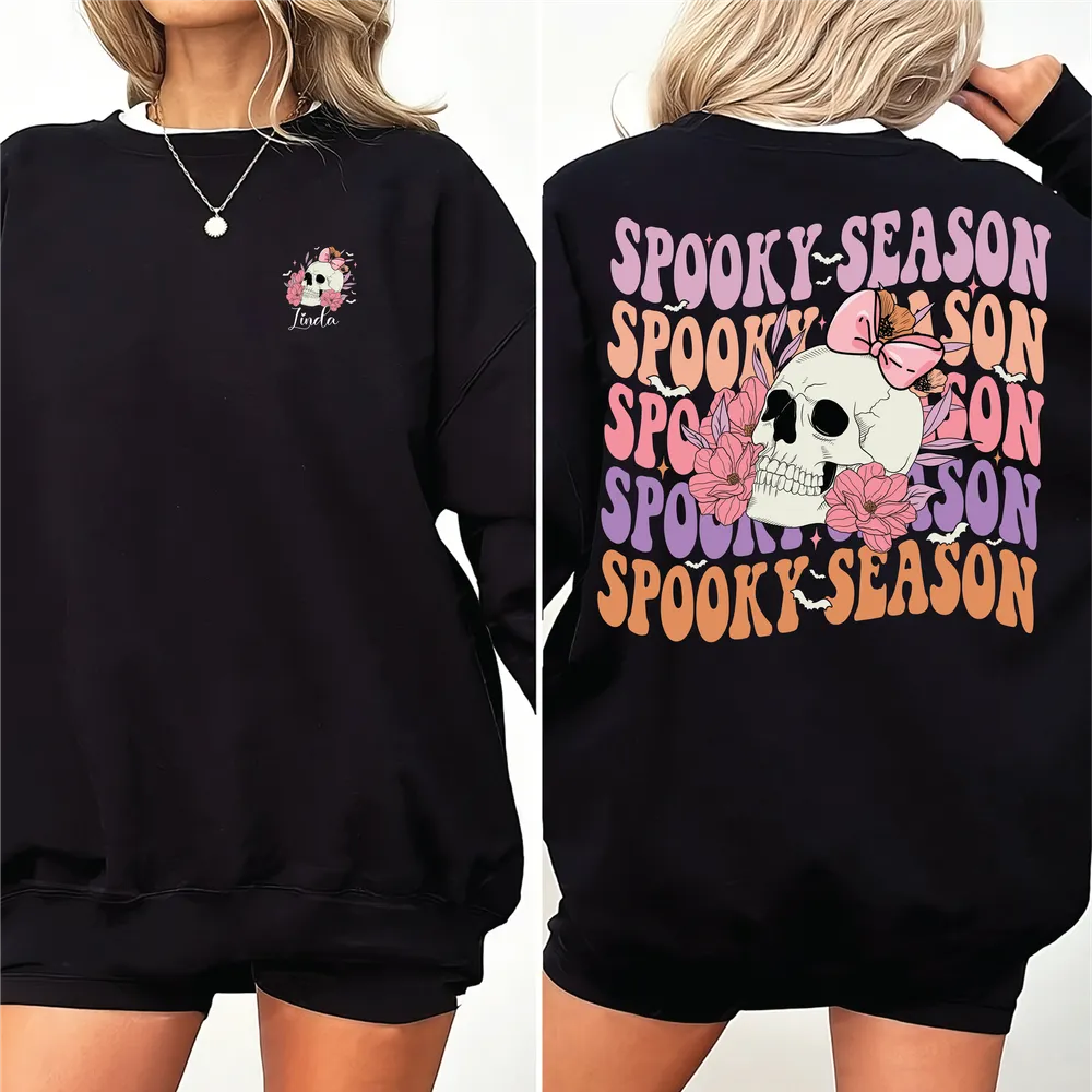 Spooky season shirt Unisex Sweatshirt white s