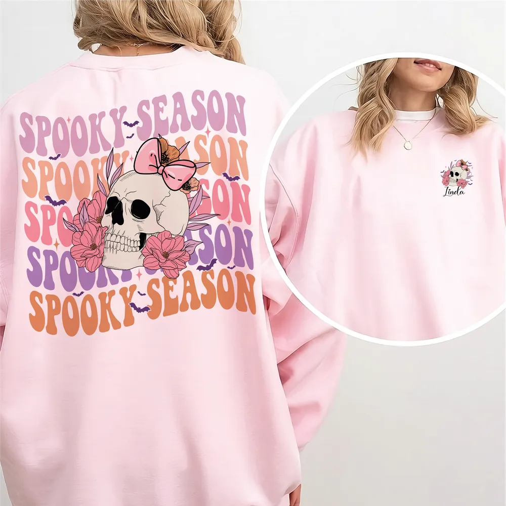 Spooky season shirt Unisex Sweatshirt white s