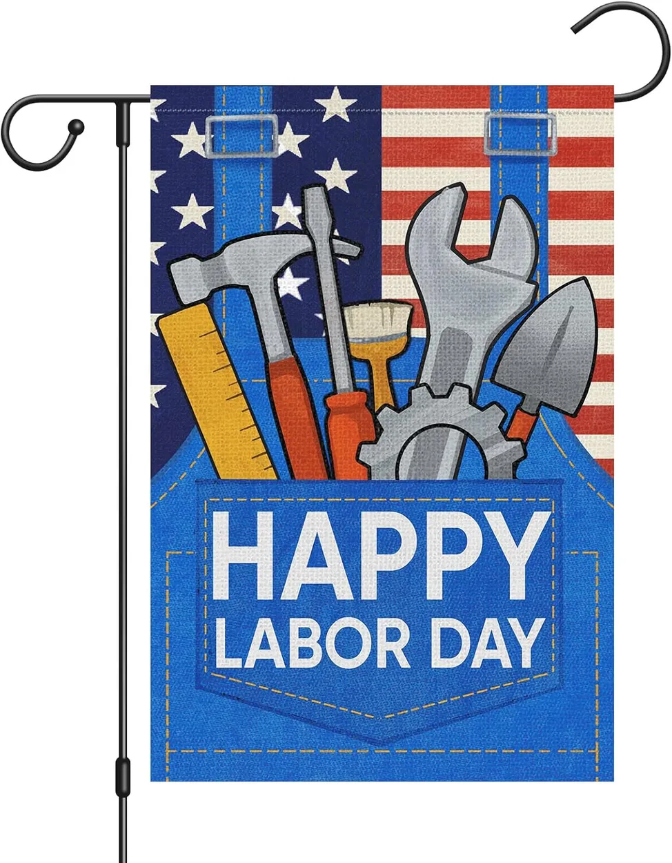 Happy Labor Day Garden Flag