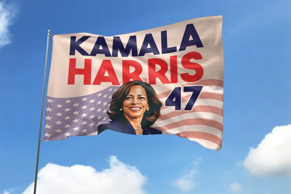 Kamala Harris for President 2024 Flag