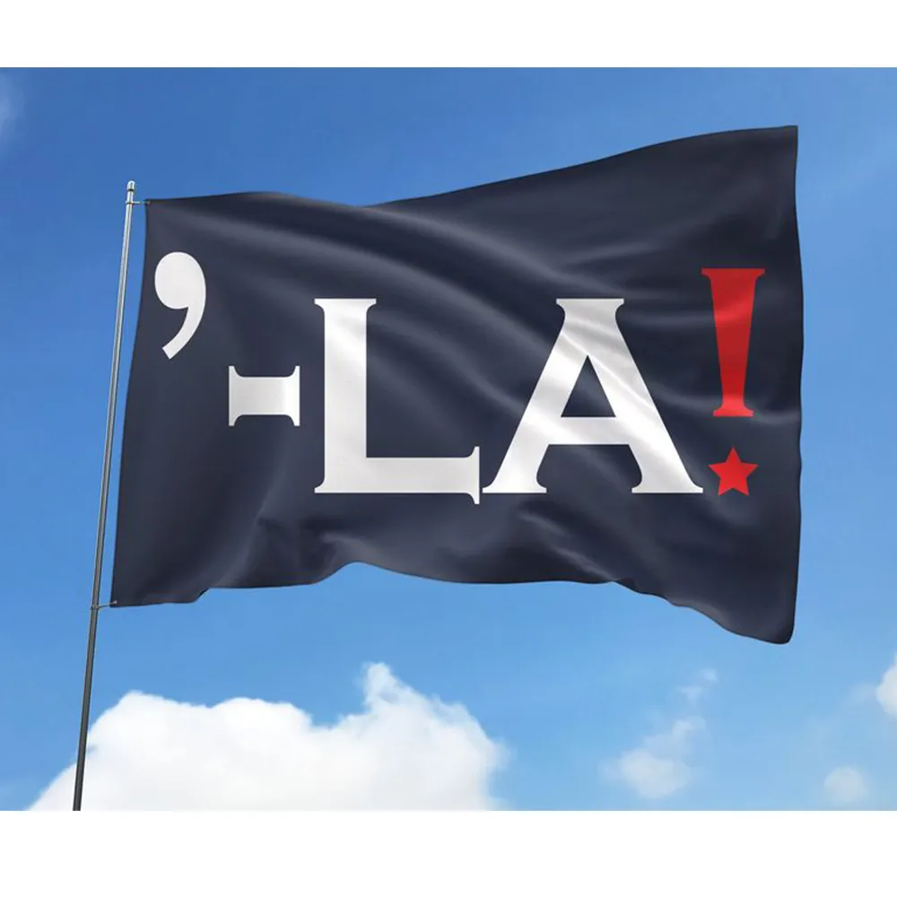 Kamala Harris Comma La Flag Made in USA FG42 House Flag white 28x40in