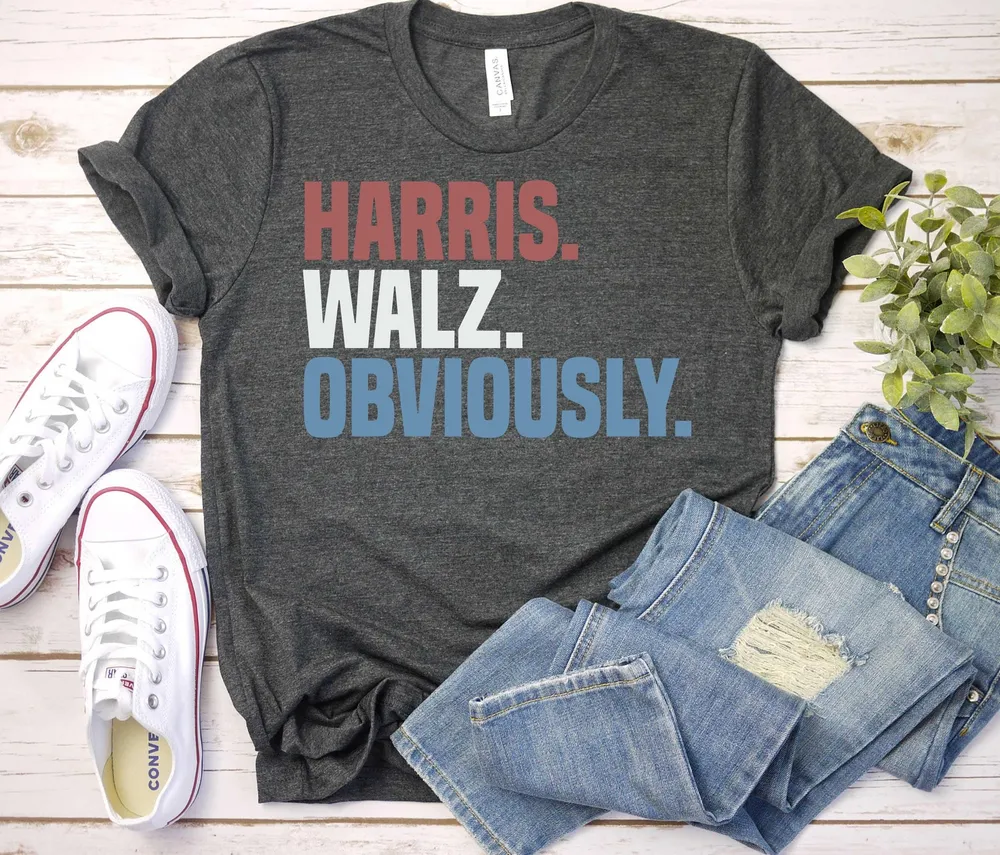Kamala Harris Obviously Shirt SH70 Unisex Standard T-Shirt black s