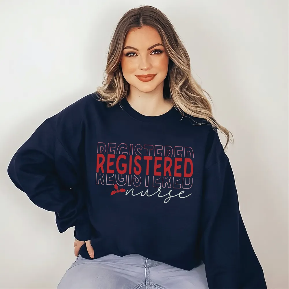 Registered Nurse Sweatshirt , RN TShirt for Registered Nurse, Nursing T-Shirt for Nurse,Gift for Registered Nurse,RN Graduation Gift Unisex Sweatshirt white s