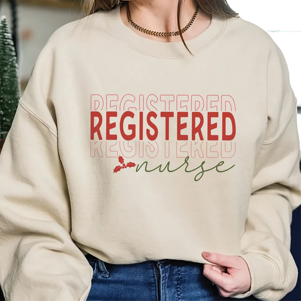 Registered Nurse Sweatshirt , RN TShirt for Registered Nurse, Nursing T-Shirt for Nurse,Gift for Registered Nurse,RN Graduation Gift Unisex Sweatshirt white s