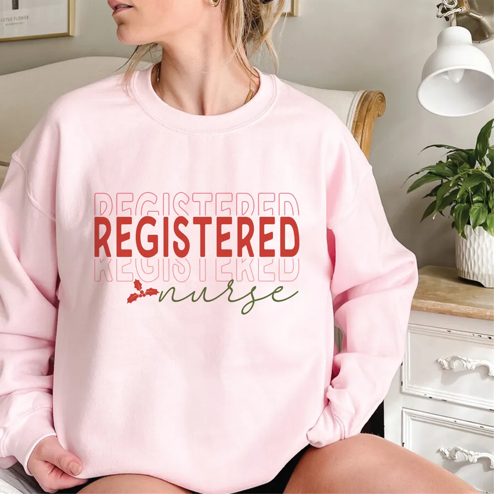 Registered Nurse Sweatshirt , RN TShirt for Registered Nurse, Nursing T-Shirt for Nurse,Gift for Registered Nurse,RN Graduation Gift Unisex Sweatshirt white s