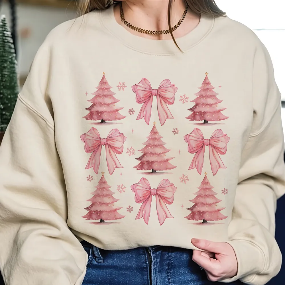 Coquette Christmas Crewneck Sweatshirt, Retro Christmas Sweatshirt, Coquette Christmas Shirt, Christmas Gift, Tis the Season Christmas Shirt Unisex Sweatshirt white s